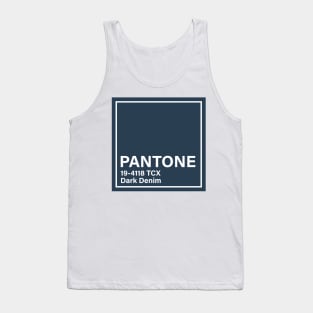 pantone 19-4118 TCX Dark Denim Tank Top